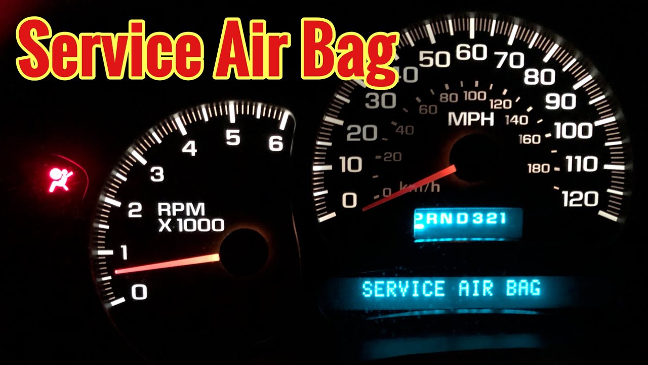gmc airbag service light on